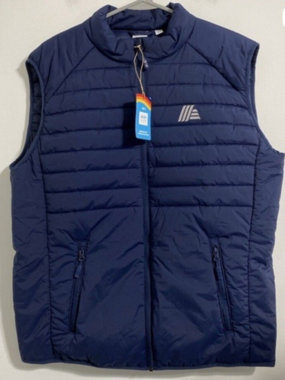 Quilted Vest - Navy LARGE adult